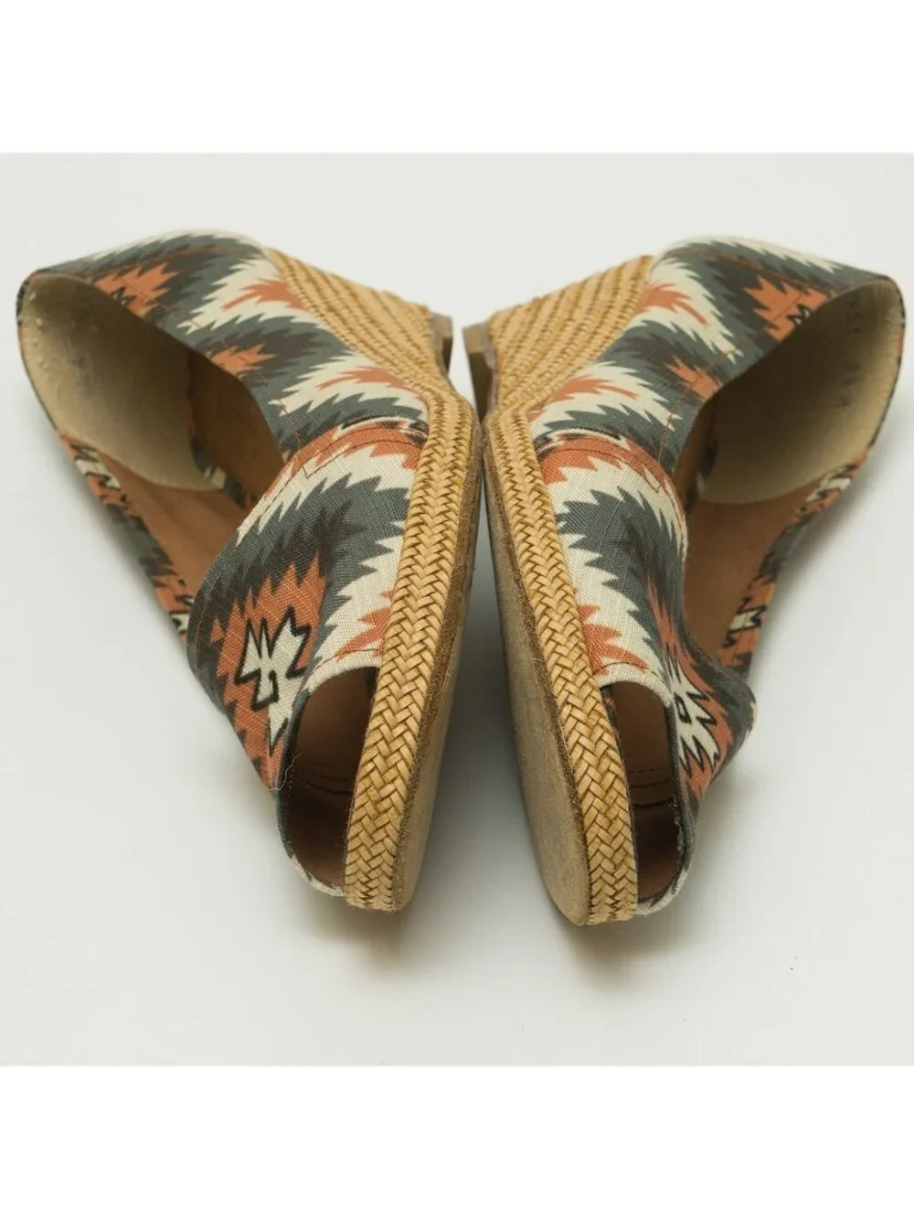 Stuart Weitzman Theodora & Callum Espadrilles Womens 8.5 Shoes Wedges Southwest